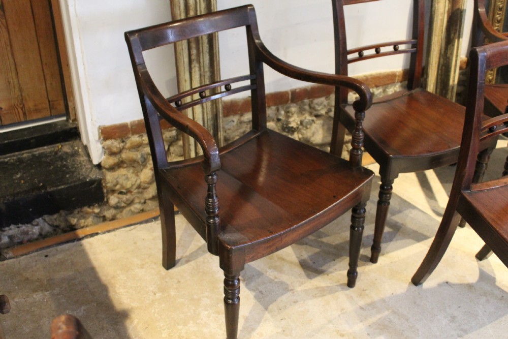 Chairs true set of rare Suffolk ball back dining c1820 View V