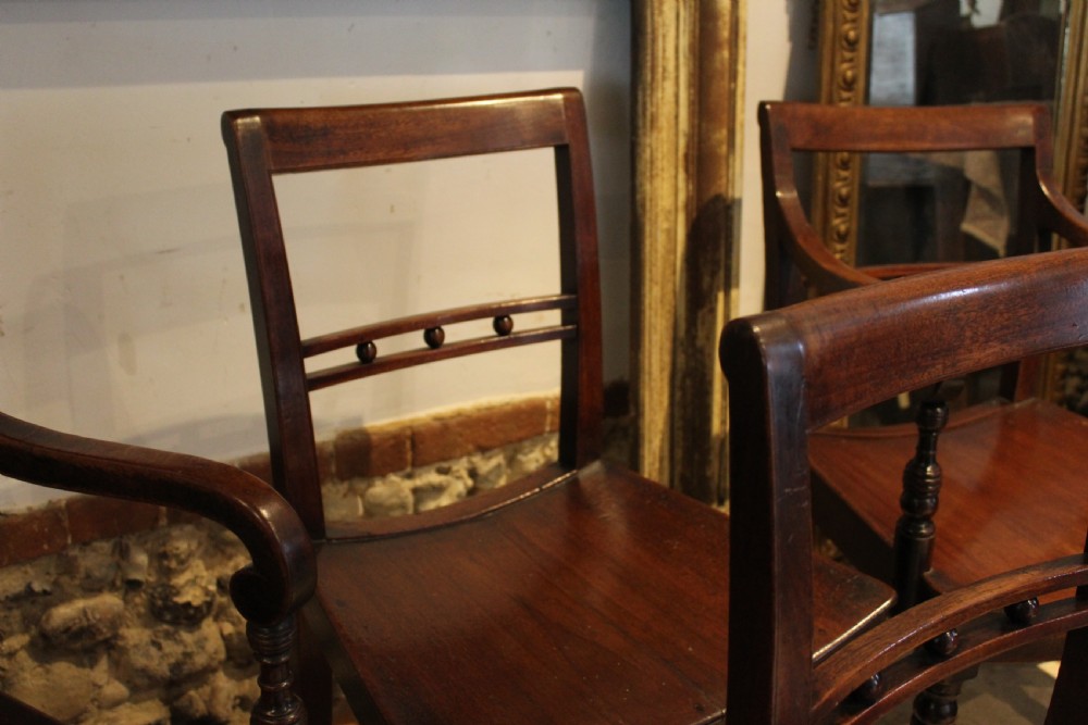 Chairs true set of rare Suffolk ball back dining c1820 View VIII