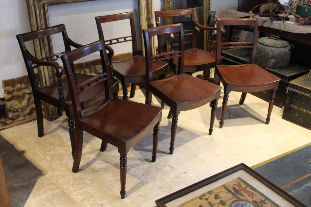 Chairs true set of rare Suffolk ball back dining c1820 View X