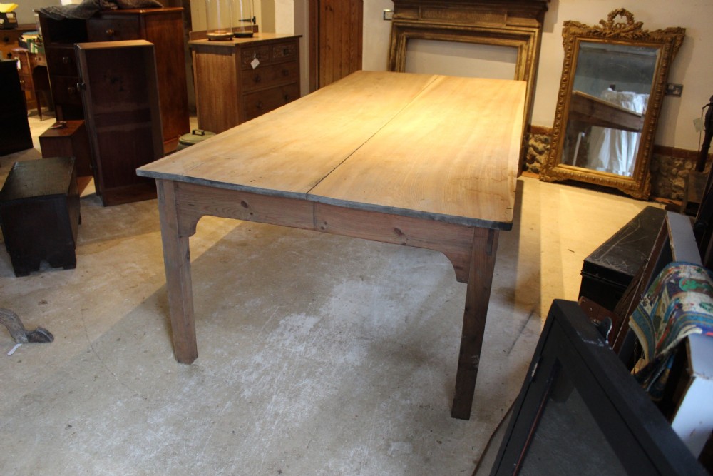 Table large refectory farmhouse dining seats 12 Victorian c1890