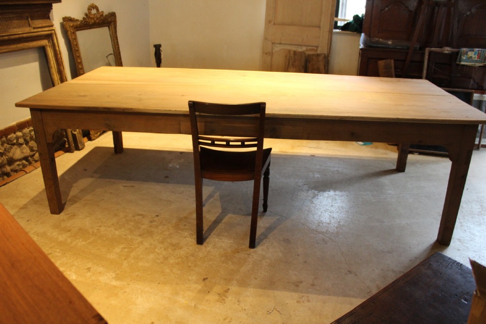 Table large refectory farmhouse dining seats 12 Victorian c1890 View VI