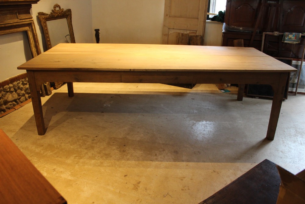 Table large refectory farmhouse dining seats 12 Victorian c1890 View XII