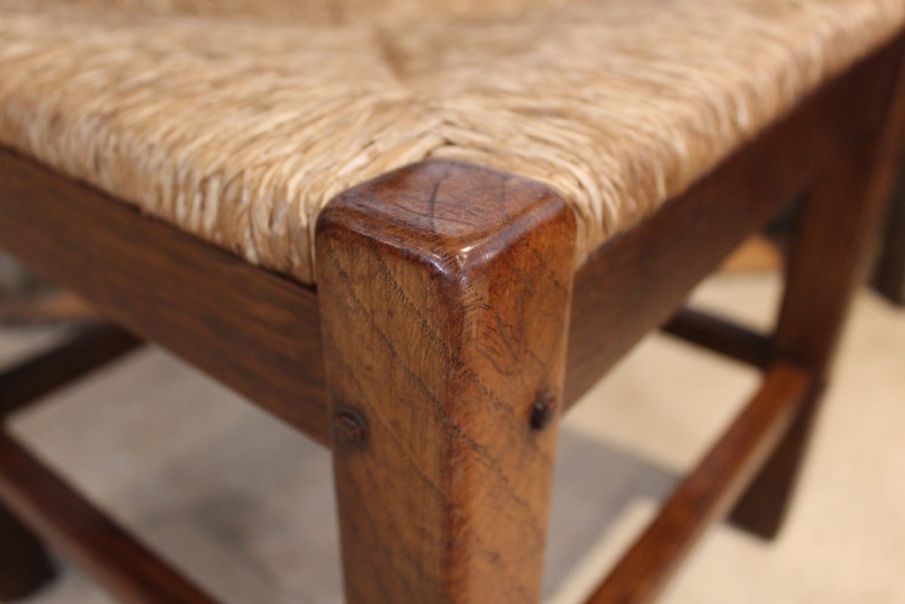 Chair rare Cotswold school arts and Crafts Oak corner c1920 View III