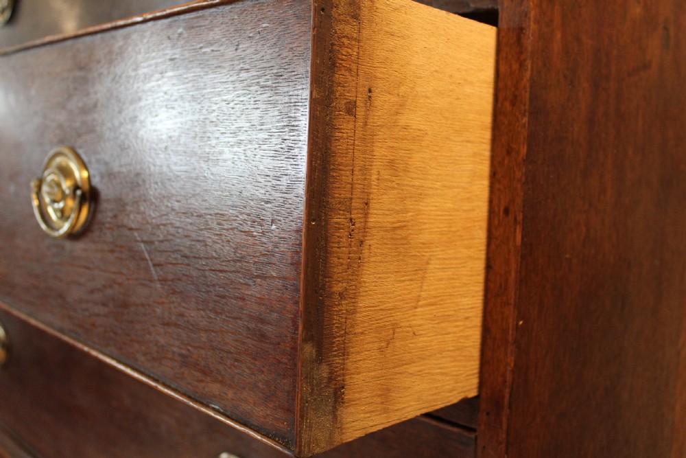 Chest of drawers Chest on Chest George III Oak c1780 View III
