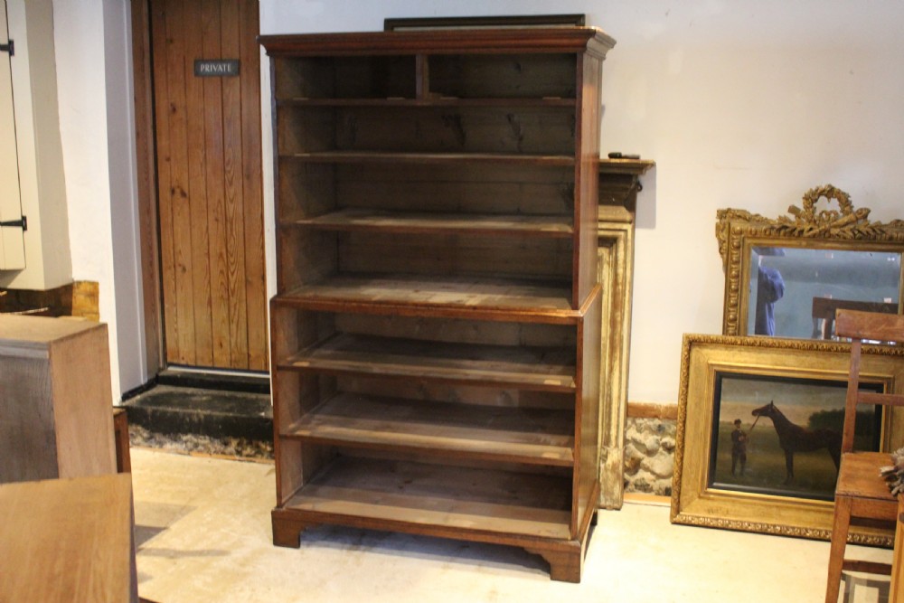 Chest of drawers Chest on Chest George III Oak c1780 View VII