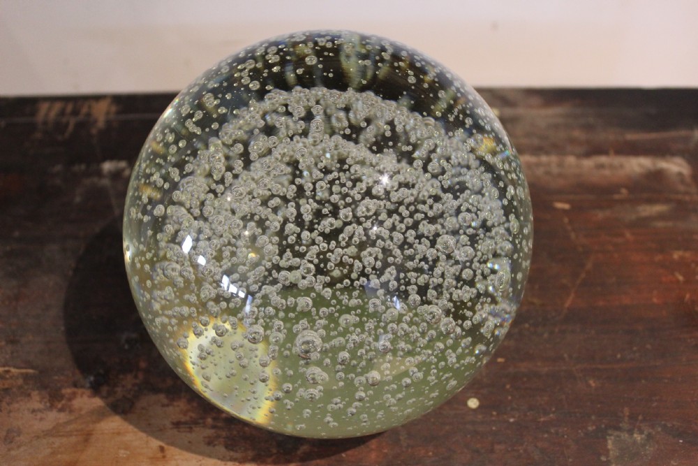 Very Rare Huge Victorian glass dump stunning or paperweight c1870 View VIII