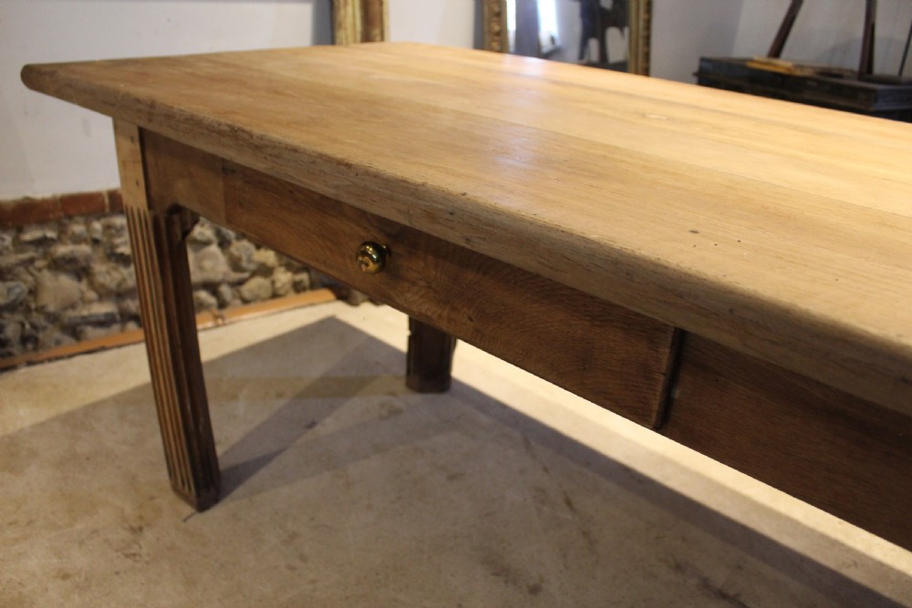 Table magnificent rare French Chestnut refectory farmhouse seats 10 c1850 View VII
