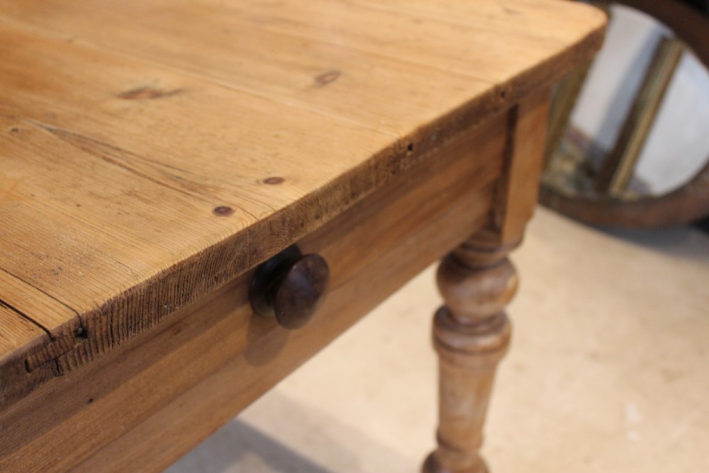 Table rare small refectory farmhouse dining Victorian 4 seater c1880 View VI