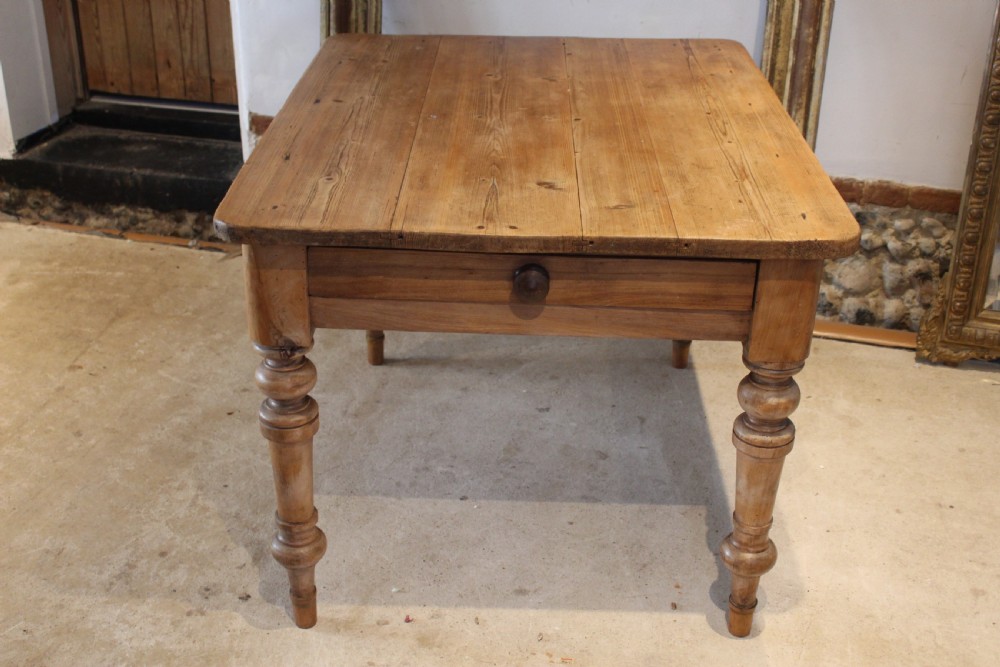 Table rare small refectory farmhouse dining Victorian 4 seater c1880 View VIII