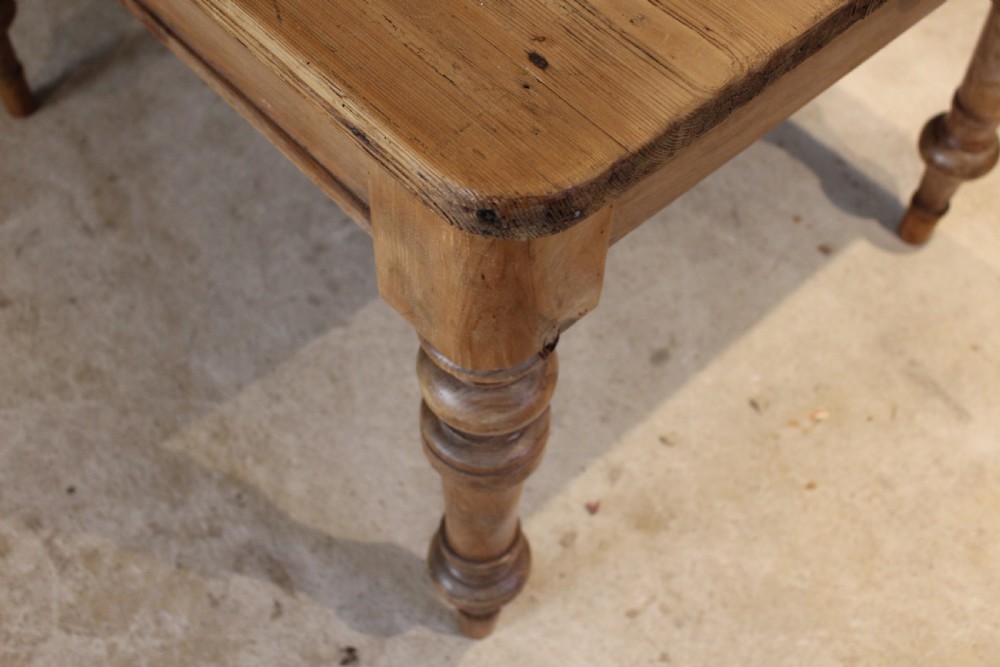 Table rare small refectory farmhouse dining Victorian 4 seater c1880 View IX