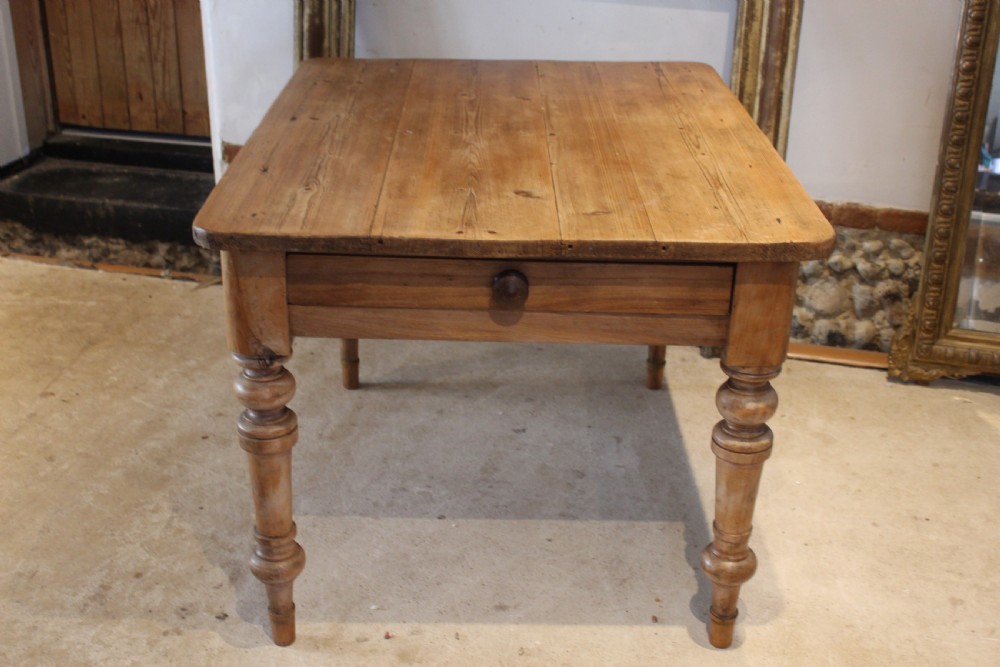 Table rare small refectory farmhouse dining Victorian 4 seater c1880 View XI