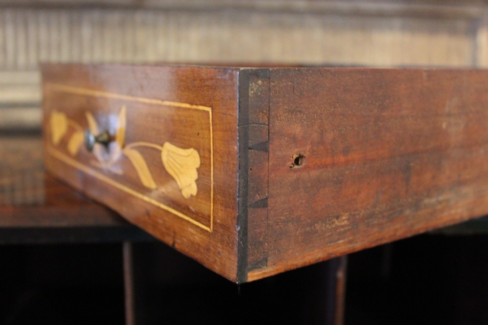 Bureau stunning George III English Walnut inlaid c1780 View V