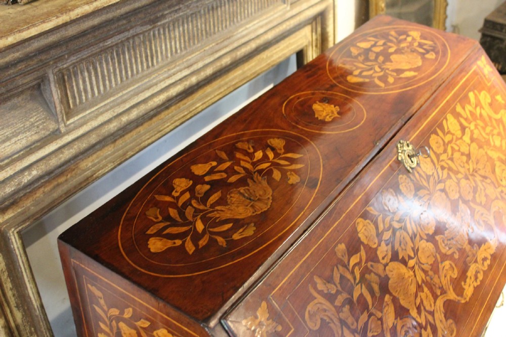 Bureau stunning George III English Walnut inlaid c1780 View VIII