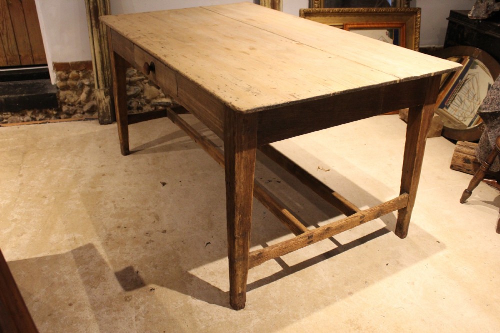 Table refectory farmhouse dining Sycamore scrub top c1820 View IV