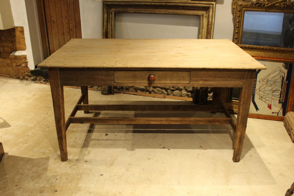 Table refectory farmhouse dining Sycamore scrub top c1820 View XI