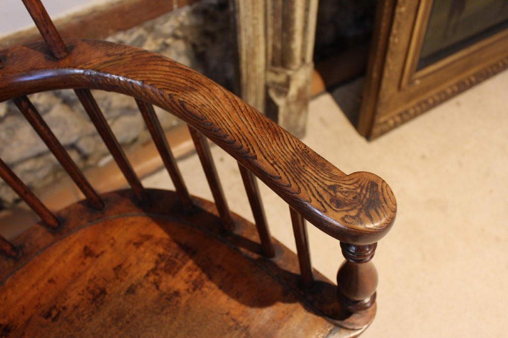 Chair rare Scottish Windsor Darvel armchair c1860 View V