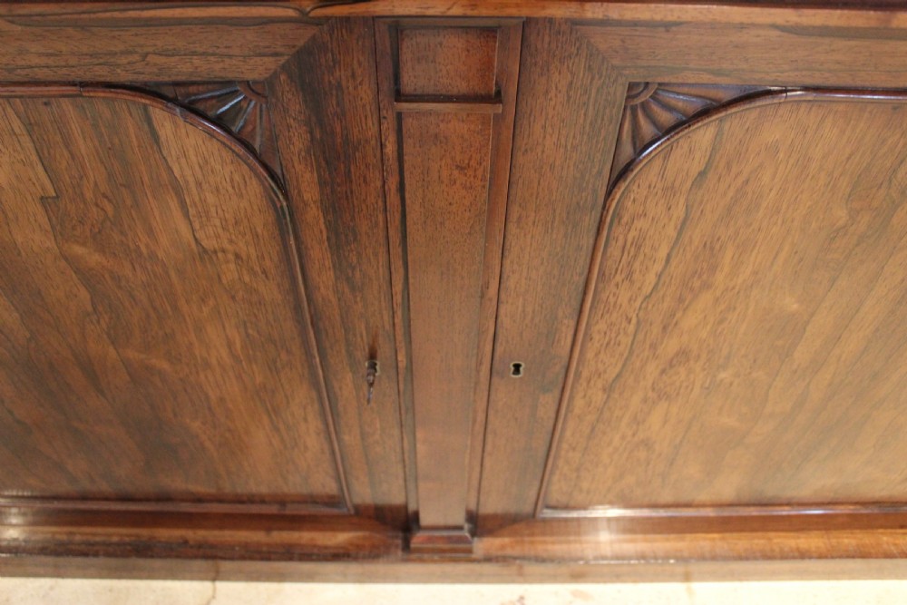 Bookcase outstanding Regency Rosewood c1825 View III