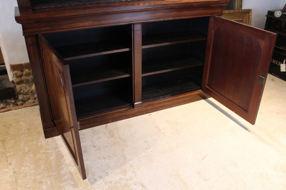 Bookcase outstanding Regency Rosewood c1825 View IV