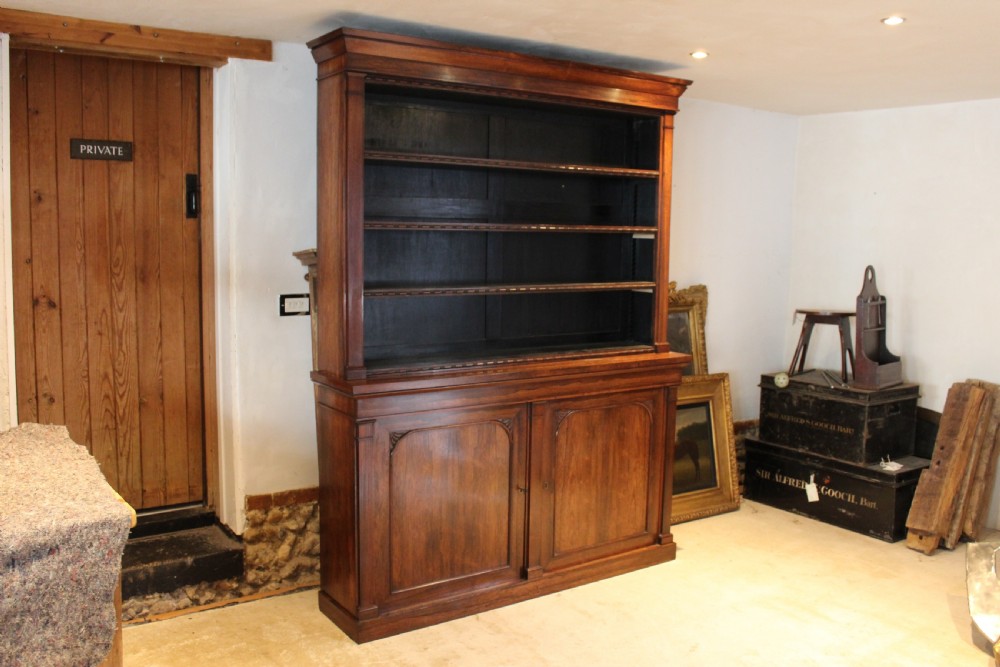 Bookcase outstanding Regency Rosewood c1825 View X