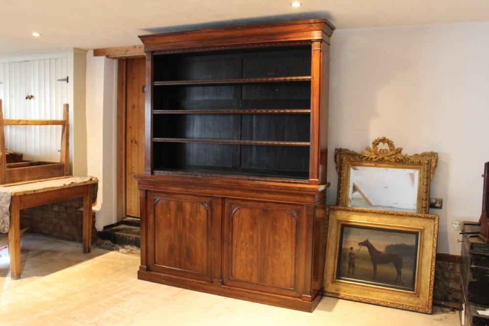 Bookcase outstanding Regency Rosewood c1825 View XI