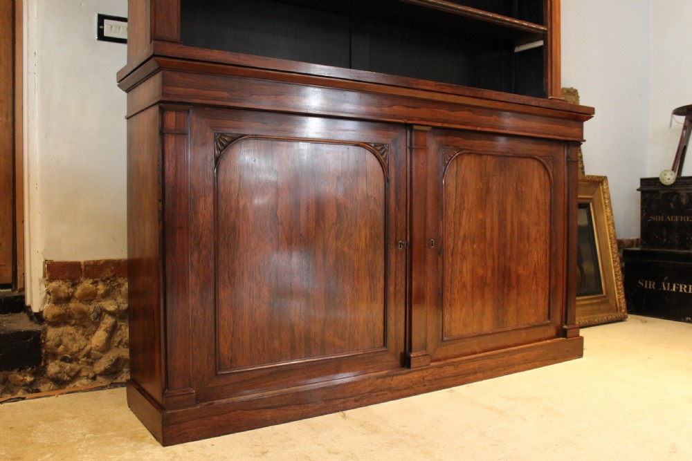 Bookcase outstanding Regency Rosewood c1825 View XIV