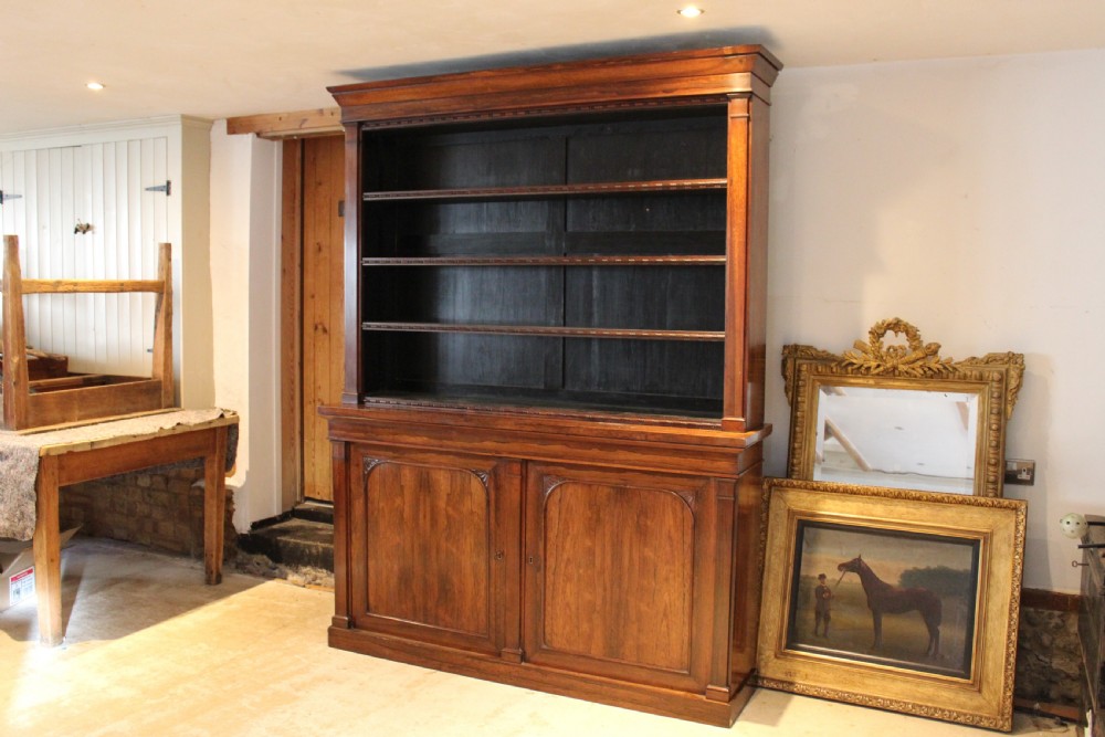 Bookcase outstanding Regency Rosewood c1825 View XV