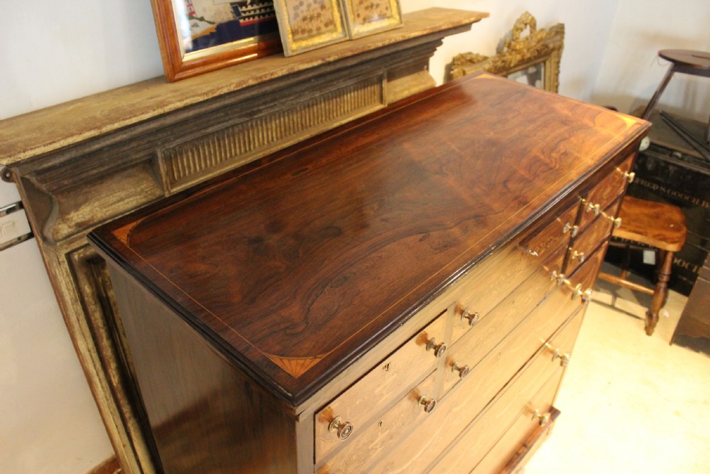 Chest of drawers fine inlaid Rosewood Victorian c1870 Edwards and Roberts View VI