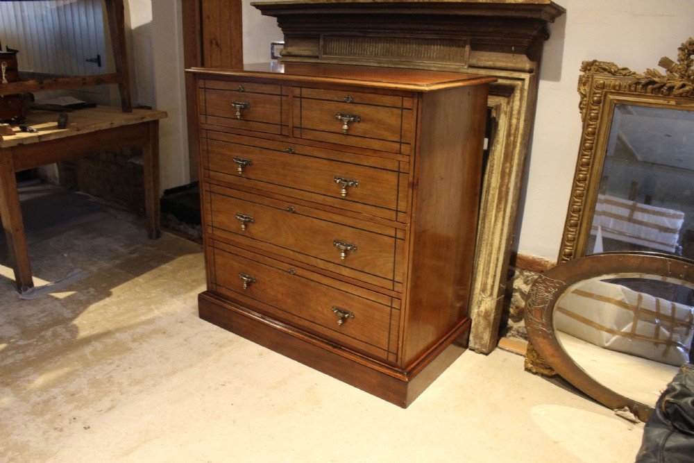 Chest of drawers Maple & Co Arts & Crafts Walnut c1880 View II
