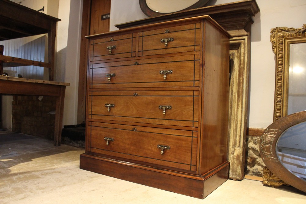 Chest of drawers Maple & Co Arts & Crafts Walnut c1880 View VI