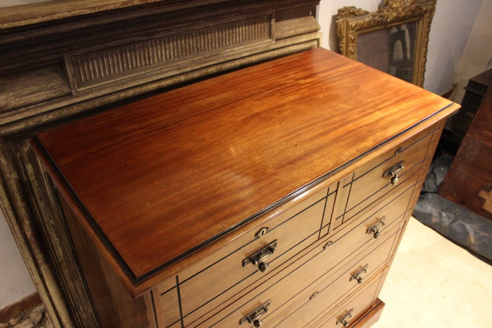 Chest of drawers Maple & Co Arts & Crafts Walnut c1880 View X