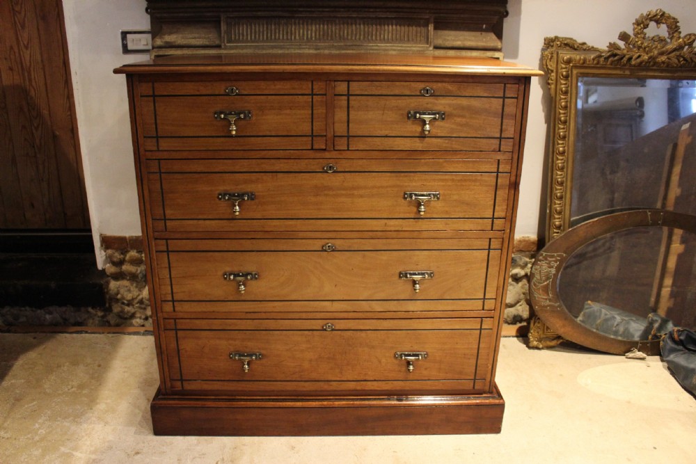 Chest of drawers Maple & Co Arts & Crafts Walnut c1880 View XII
