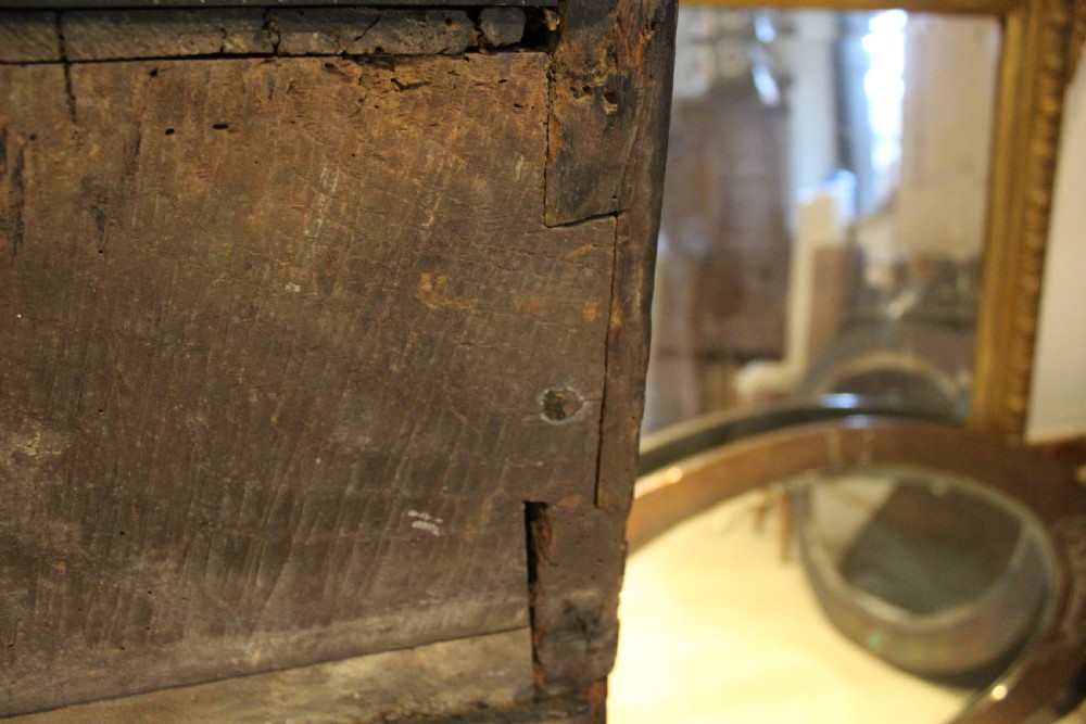 Court cupboard rare Charles I Oak small dated 1633 View XIV