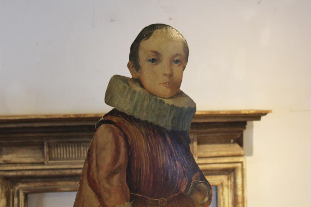 Rare 19th century dummy board oil painting c1820 View II