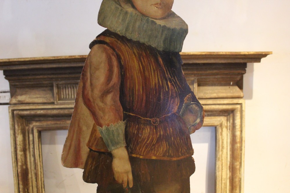 Rare 19th century dummy board oil painting c1820 View III
