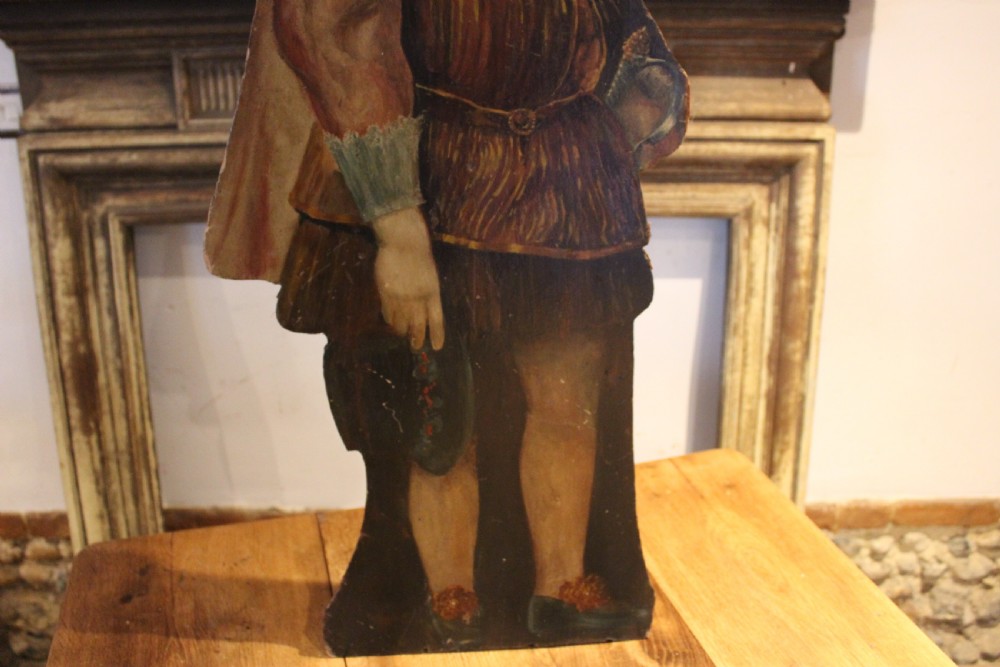 Rare 19th century dummy board oil painting c1820 View IV