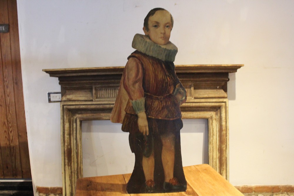 Rare 19th century dummy board oil painting c1820 View VII