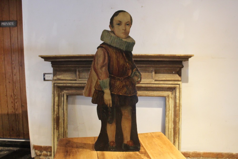 Rare 19th century dummy board oil painting c1820 View IX