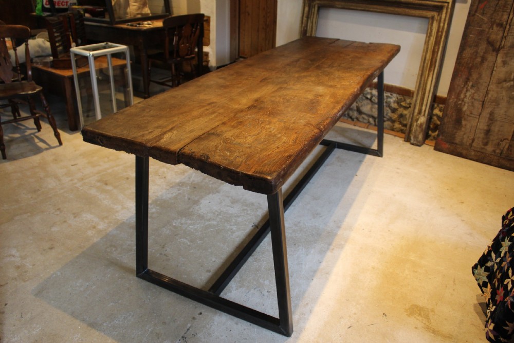 Table rare 16th century Elm refectory dining farmhouse  seats 8 c1580