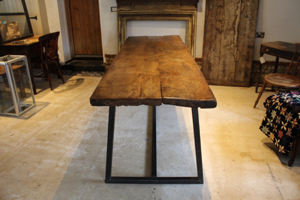 Table rare 16th century Elm refectory dining farmhouse  seats 8 c1580 View X