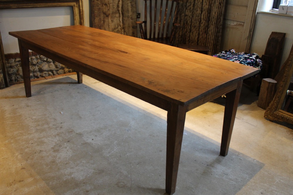 Table refectory farmhouse dining Teak seats 10 c1920
