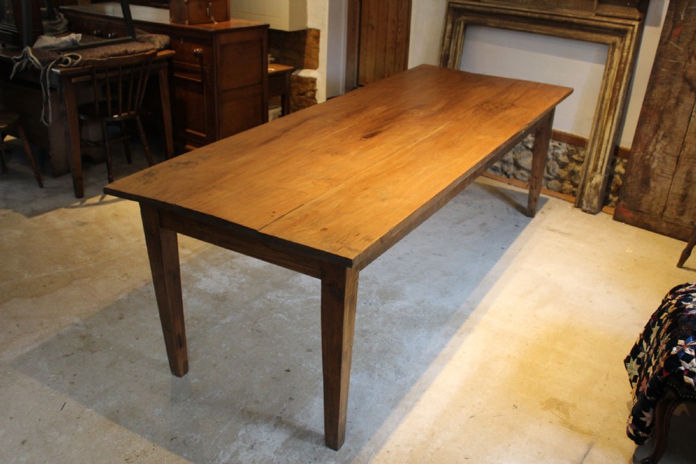 Table refectory farmhouse dining Teak seats 10 c1920 View III