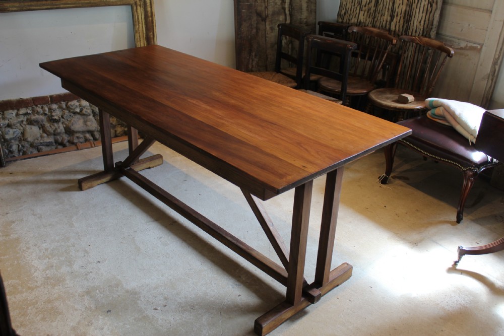 Table refectory Arts and Crafts Teak The Music House Norwich c1930 View XI