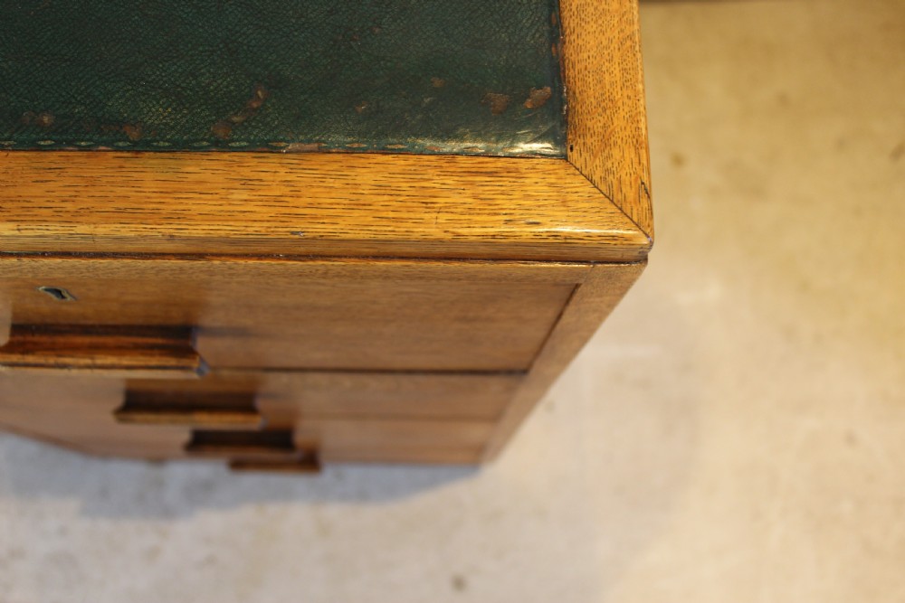 Heals Oak desk Voysey family Arts and Crafts c1920 View VII