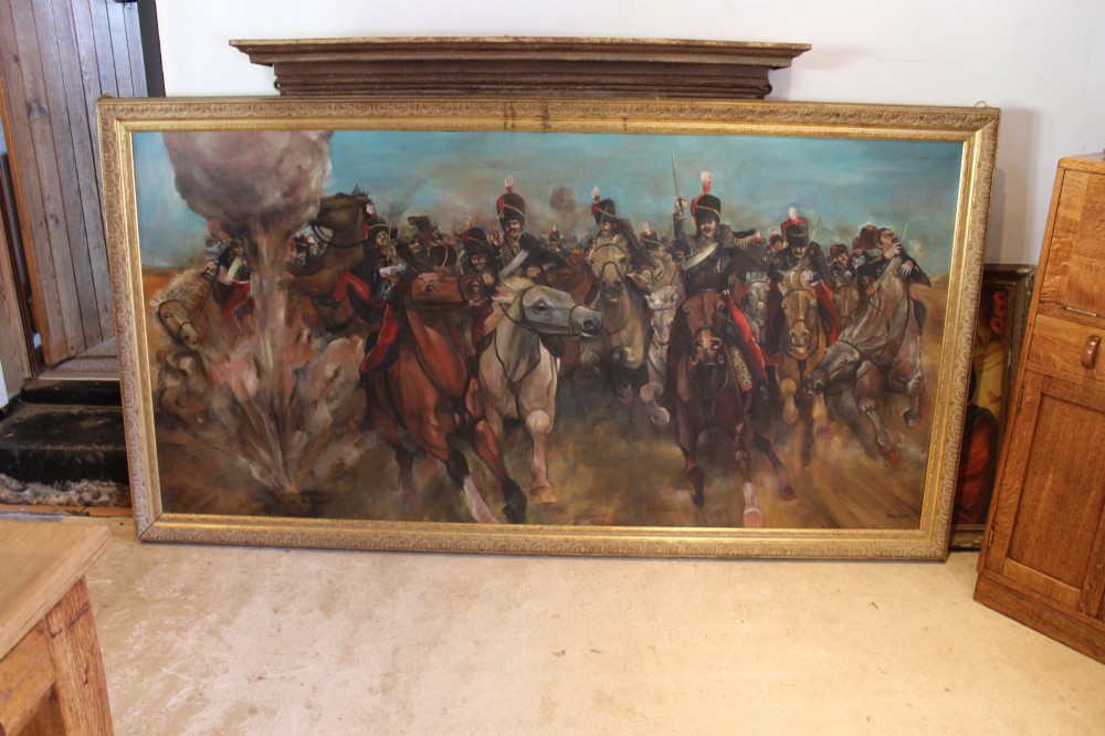 Huge Oil on Canvas – The Charge of the Light Brigade Andrew Park View IV