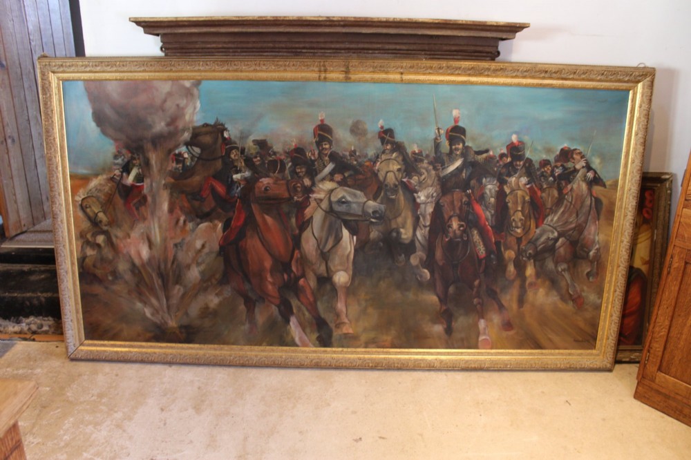 Huge Oil on Canvas – The Charge of the Light Brigade Andrew Park View VIII