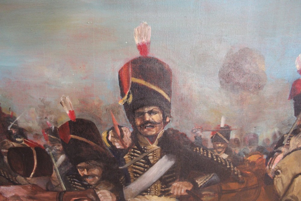 Huge Oil on Canvas – The Charge of the Light Brigade Andrew Park View IX