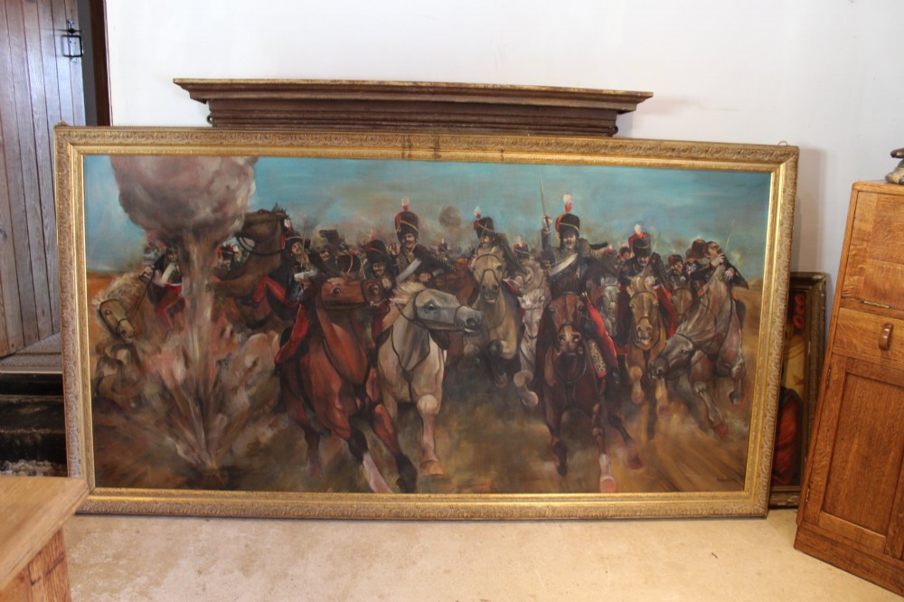Huge Oil on Canvas – The Charge of the Light Brigade Andrew Park View X