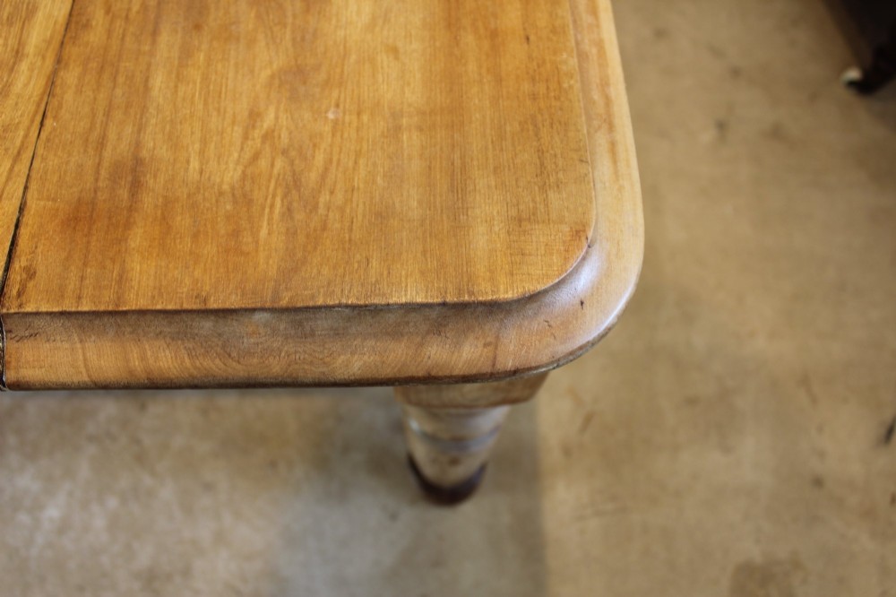 Table solid Walnut Refectory Farmhouse Victorian c1870 View XII