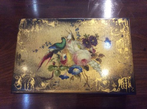 Papier Mache Ladies Writing Box C1830