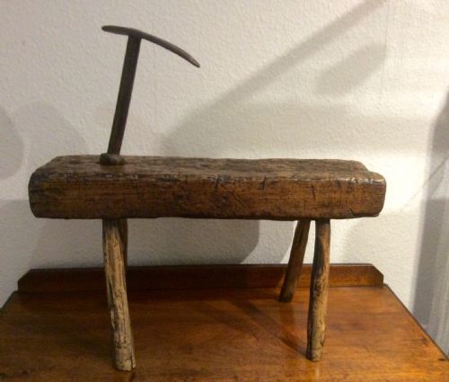 Cobblers Bench with Original Shoe Last

